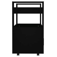 vidaXL Köksvagn svart 60x45x80 cm konstruerat trä