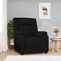 vidaXL Reclinerfåtölj svart tyg