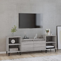 vidaXL Tv-bänk grå sonoma 160x35x55 cm konstruerat trä