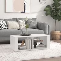 vidaXL Soffbord vit 100x50x36 cm konstruerat trä