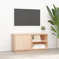 vidaXL Tv-bänk 80x35x40,5 cm massiv furu