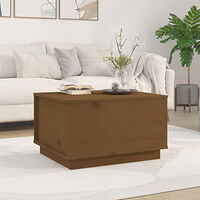 vidaXL Soffbord honungsbrun 60x50x35 cm massiv furu