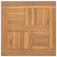 vidaXL Fyrkantig bordsskiva 40x40x2,5 cm massiv teak