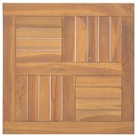 vidaXL Fyrkantig bordsskiva 50x50x2,5 cm massiv teak