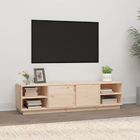 vidaXL Tv-bänk 156x40x40 cm massiv furu