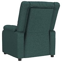 vidaXL Massagefåtölj mörkgrön tyg