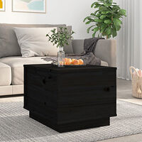 vidaXL Soffbord svart 40x50x35 cm massivt furu