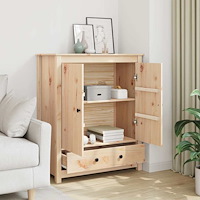 vidaXL förvaringshylla 83x41,5x100 cm massiv furu