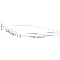 vidaXL Madrasskydd 80x200x5 cm