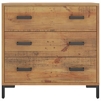 vidaXL Byrå 75x35x70 cm massiv furu