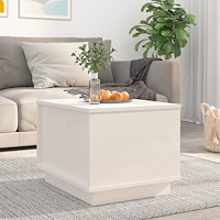 vidaXL Soffbord vit 40x50x35 cm massiv furu