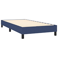 vidaXL Ramsäng med madrass blå 100x200 cm tyg
