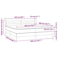 vidaXL Ramsäng med madrass blå 200x200 cm tyg