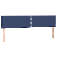 vidaXL Ramsäng med madrass blå 180x200 cm tyg