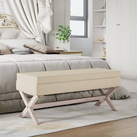vidaXL Förvaringspall 110x45x49 cm tyg