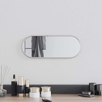 vidaXL Väggspegel silver 40x15 cm oval