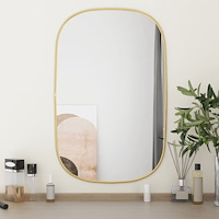 vidaXL Väggspegel guld 70x45 cm