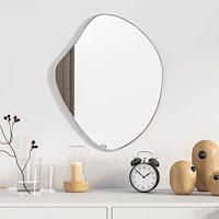 vidaXL Väggspegel silver 50x40 cm