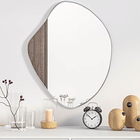 vidaXL Väggspegel silver 60x50 cm