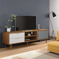 vidaXL Tv-bänk MOLDE brun 158x40x49 cm massiv furu