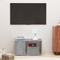 vidaXL Tv-bänk grå sonoma 60x24x32cm konstruerat trä