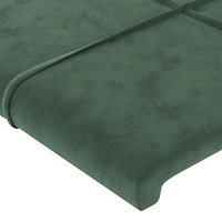 vidaXL Sängram utan madrass mörkgrön 120x200 cm sammet