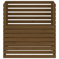 vidaXL Kompostlåda honungsbrun 100x100x102 cm massiv furu