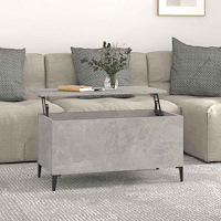 vidaXL Soffbord betonggrå 90x44,5x45 cm konstruerat trä