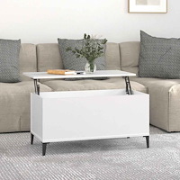 vidaXL Soffbord vit 90x44,5x45 cm konstruerat trä