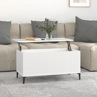 vidaXL Soffbord vit 90x44,5x45 cm konstruerat trä