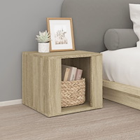 vidaXL Sängbord sonoma-ek 41x40x36 cm konstruerat trä