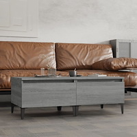 vidaXL Sidobord 2 st grå sonoma 50x46x35 cm konstruerat trä