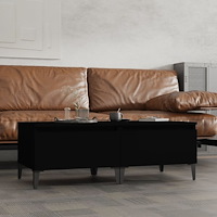 vidaXL Sidobord 2 st svart 50x46x35 cm konstruerat trä