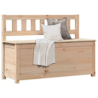 vidaXL Bänk 110x41x76,5 cm massiv furu