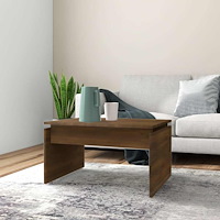 vidaXL Soffbord brun ek 68x50x38 cm konstruerat trä