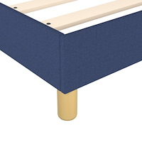 vidaXL Ramsäng med madrass blå 180x200 cm tyg