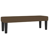 vidaXL Ramsäng med madrass mörkbrun 180x200 cm tyg