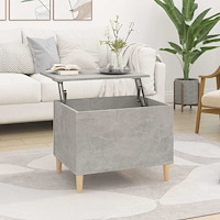 vidaXL Soffbord betonggrå 60x44,5x45 cm konstruerat trä