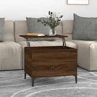 vidaXL Soffbord brun ek 60x44,5x45 cm konstruerat trä