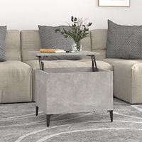 vidaXL Soffbord betonggrå 60x44,5x45 cm konstruerat trä