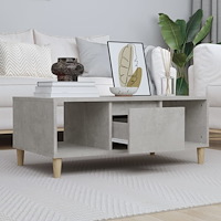 vidaXL Soffbord betonggrå 90x50x36,5 cm konstruerat trä