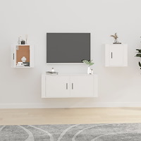 vidaXL Väggmonterade tv-skåp 2 st vit 40x34,5x40 cm
