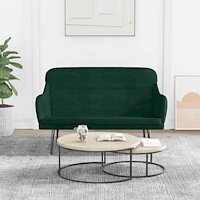 vidaXL Bänk mörkgrön 110x76x80 cm sammet