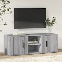vidaXL Tv-bänk grå sonoma 100x31,5x35 cm konstruerat trä