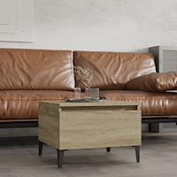 vidaXL Sidobord sonoma-ek 50x46x35 cm konstruerat trä