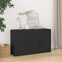 vidaXL Skänk svart 100x33x59,5 cm konstruerat trä