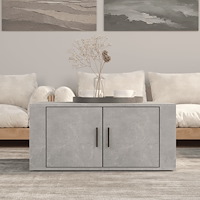 vidaXL Soffbord betonggrå 80x50x36 cm konstruerat trä