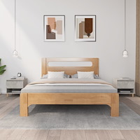 vidaXL Nattduksbord 2 st betonggrå 50x46x50 cm konstruerat trä