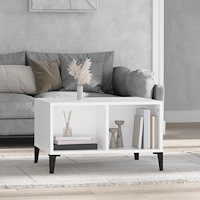 vidaXL Soffbord vit 60x50x36,5 cm konstruerat trä
