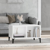 vidaXL Soffbord vit 60x50x36,5 cm konstruerat trä